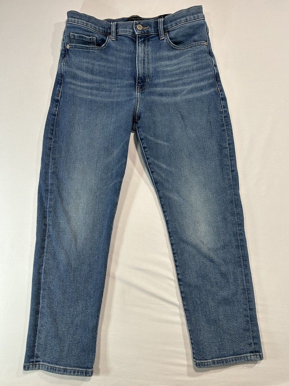 Banana Republic High Rise Straight Jeans Womens 30x26 Ankle Cropped